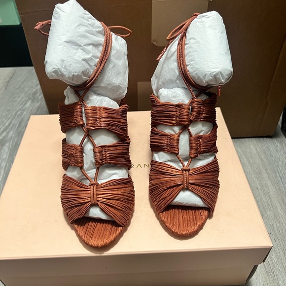 Loeffler Randall Teresa Pleated Lace-up Sandals - Picture 10 of 10